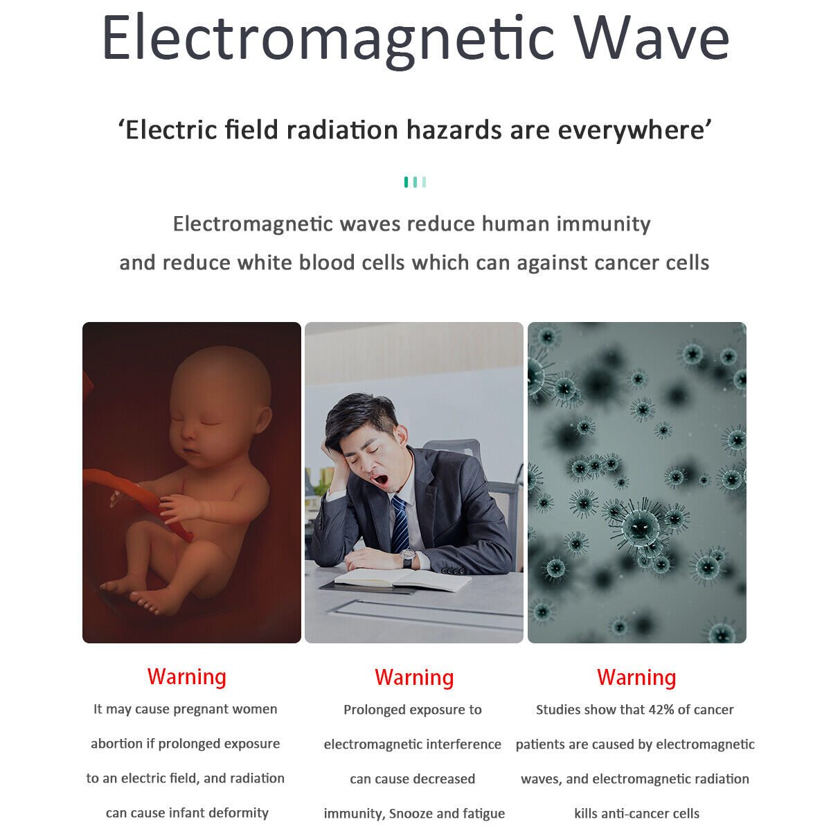 Radiation Detector Dosimeter EMF Meter Electromagnetic Geiger Counter