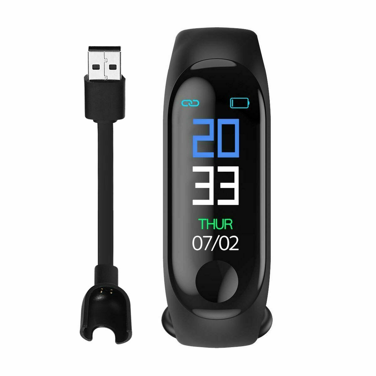 Smartwatch Heart Rate Blood Pressure Monitor Activity Tracker