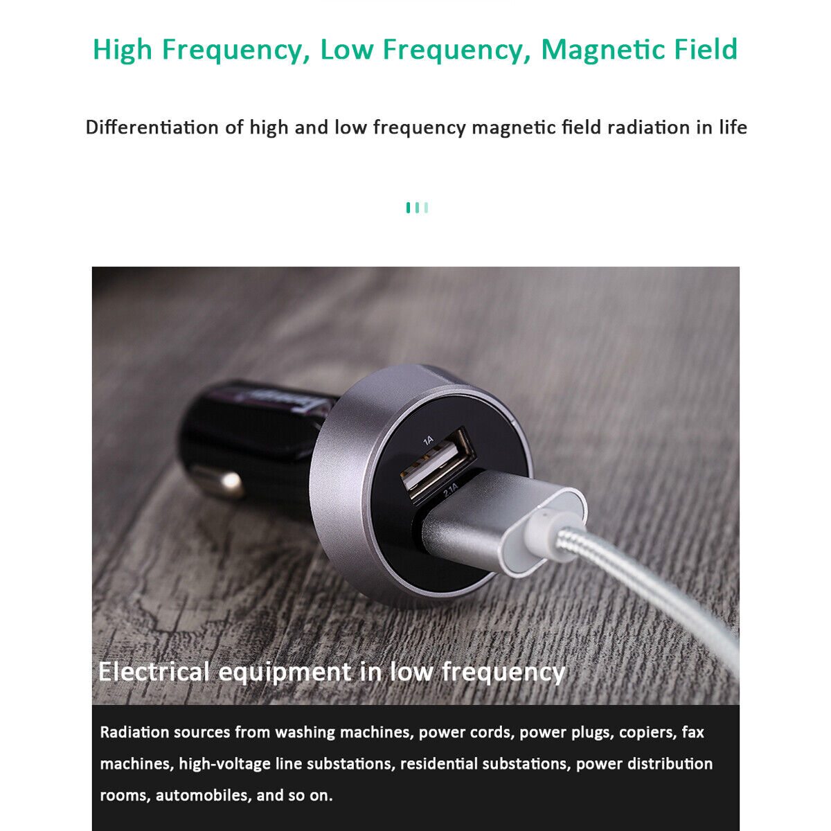Radiation Detector Dosimeter EMF Meter Electromagnetic Geiger Counter