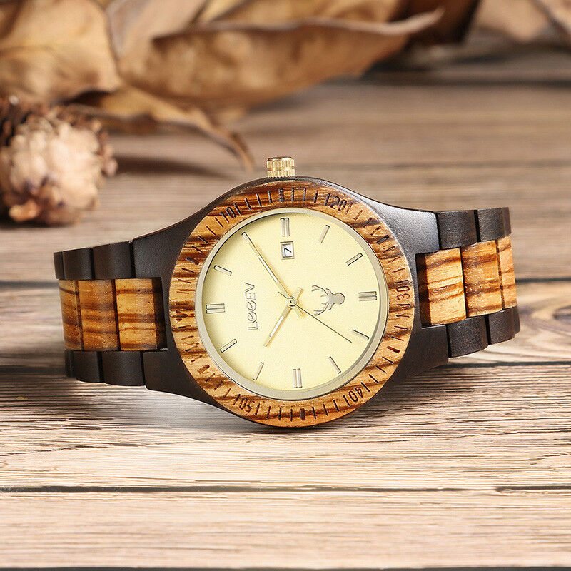 Wood Watch for Men Quartz Men's Wooden