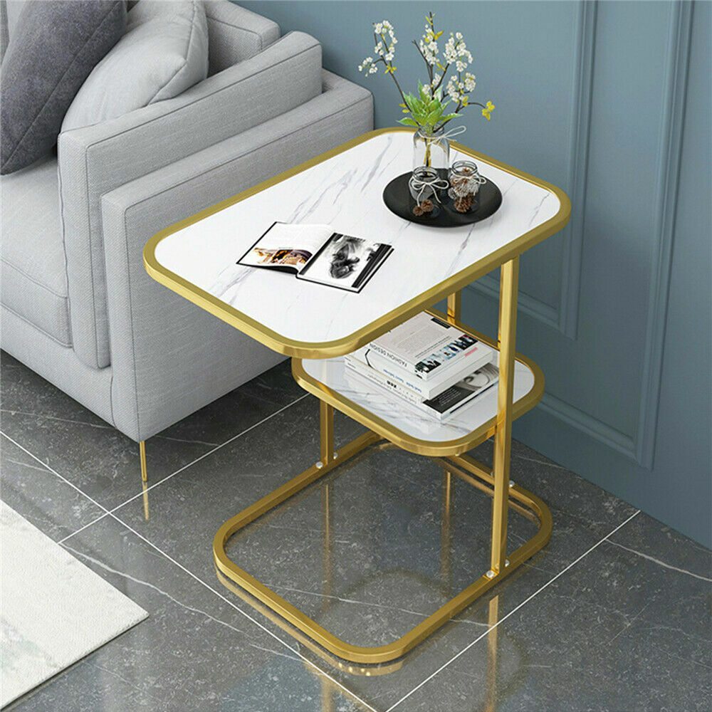 New C-Shaped Side Sofa Snack Table Coffee Tray End Table Living Room Furniture