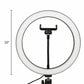 Selfie LED Light 10" Ring Fill Light w/Stand & Mount Kit for Camera Phone