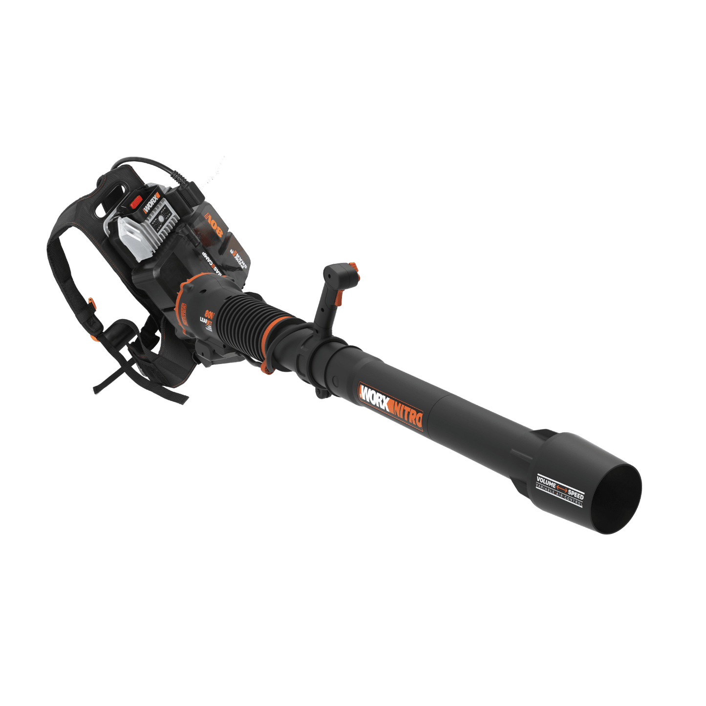 WG572 WORX NITRO 80V Brushless Cordless Backpack Leaf Blower - CR