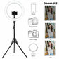 Selfie Ring Light Kit with Stand Dimmable 6000K for Makeup Phone Camera 18" LED SMD
