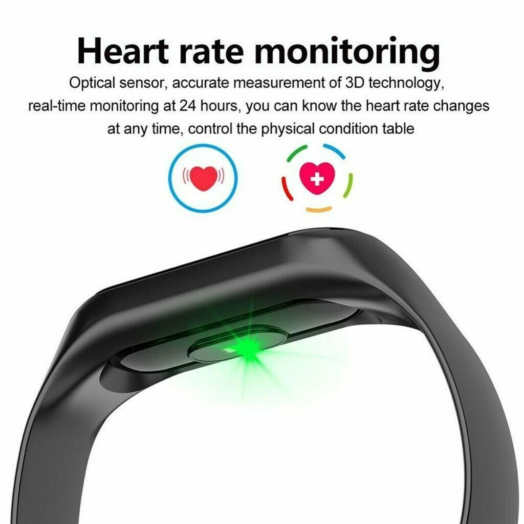 Smartwatch Heart Rate Blood Pressure Monitor Activity Tracker