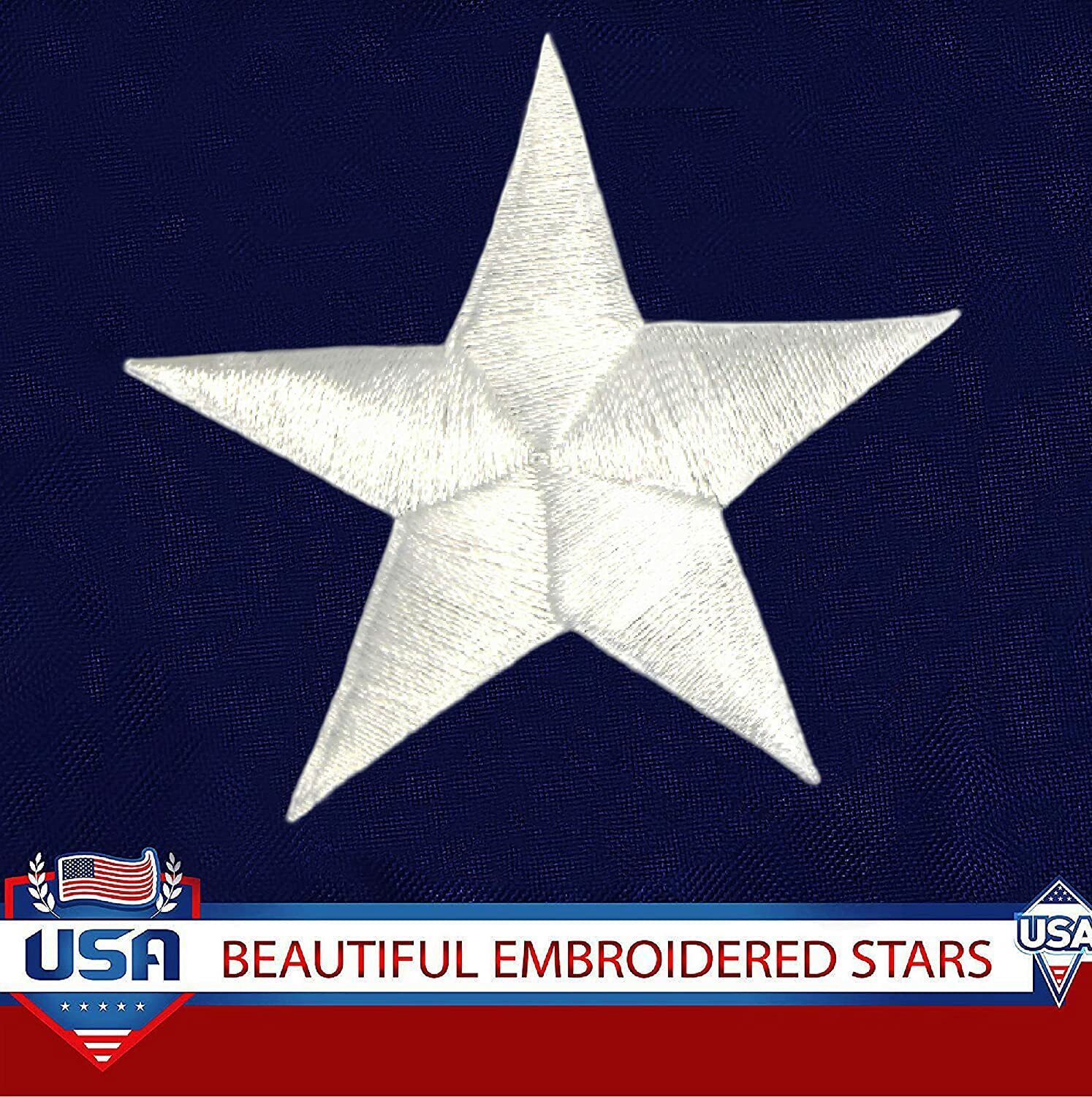 USA American Flag Heavy Duty Embroidered 3x5ft