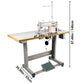 Professional Sewing Machine with Table Servo Motor Stand Industrial 550W Manual