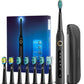 Professional Electric Toothbrush with 8x Heads Kit Waterproof
