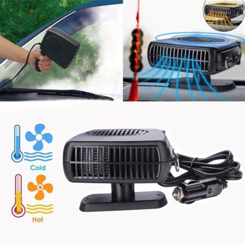 Portable Electric Car Heater Heating Fan Defogger Defroster Demister 12V 200W
