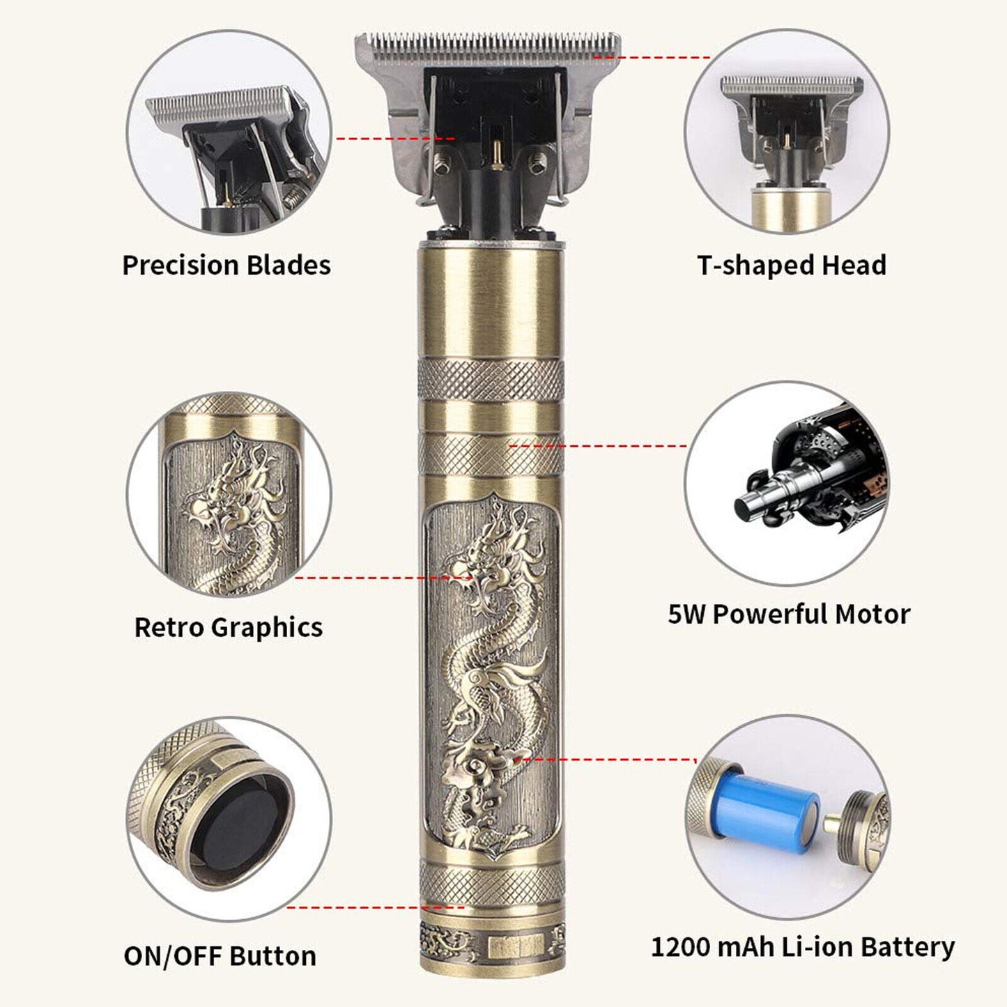 Hair Liner Trimmer for Hair & Beard Professionals