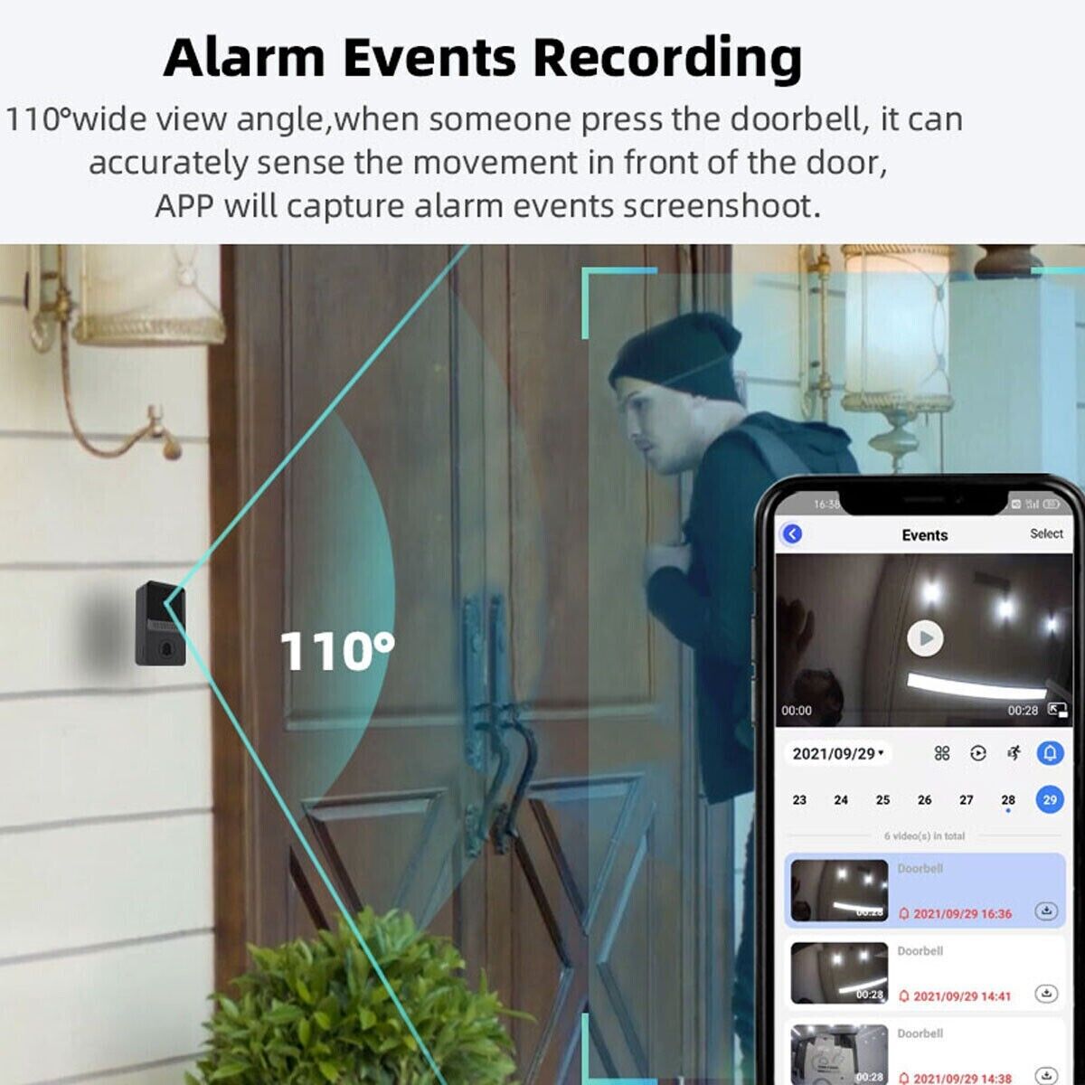 Smart Wireless Doorbell Intercom with HD Video Camera