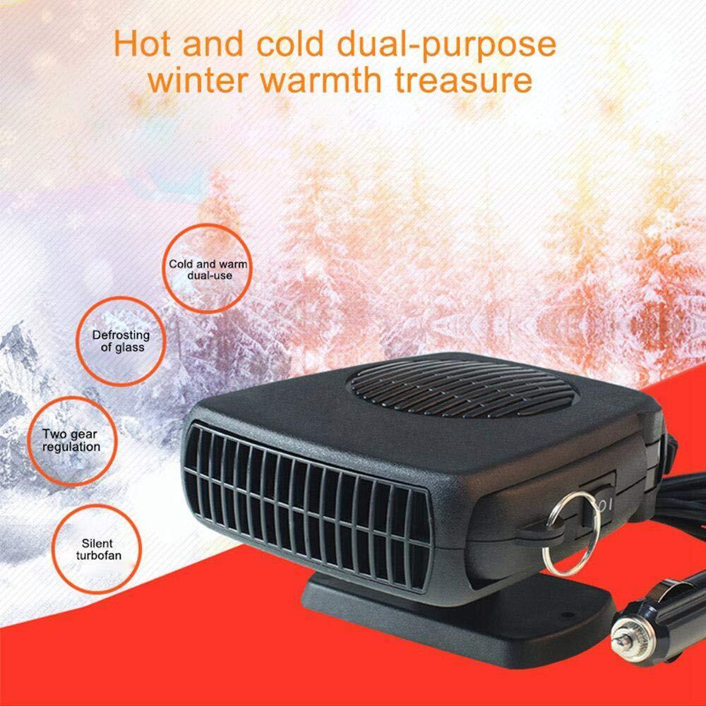 Portable Electric Car Heater Heating Fan Defogger Defroster Demister 12V 200W