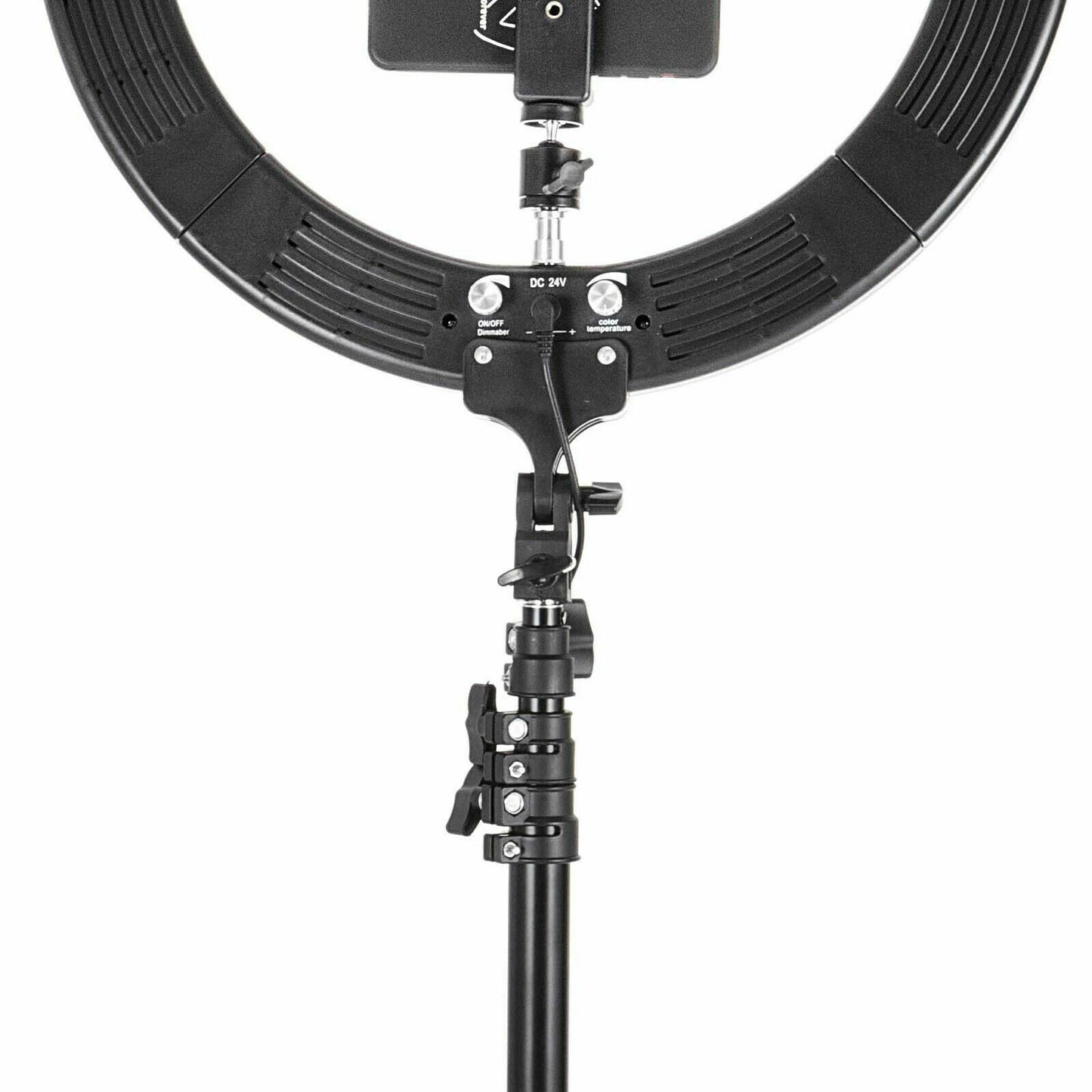 Selfie Ring Light Kit with Stand Dimmable 6000K for Makeup Phone Camera 18" LED SMD