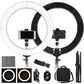 Selfie Ring Light Kit with Stand Dimmable 6000K for Makeup Phone Camera 18" LED SMD