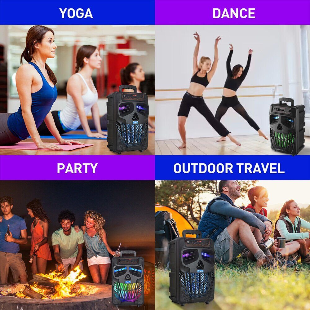 Wireless Portable Party Speaker with Microphone Bluetooth/WiFi